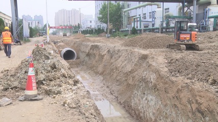 高密汛期臨近 排水改造工程收尾在即，市民安心度汛